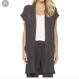 Barefoot Dreams CozyChic Ultralite Sleeveless Long Cardigan